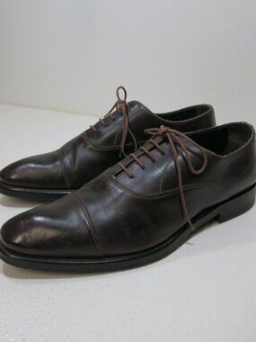 Bostonian Cap Toe Leather Dress Oxfords Men's Footwear Shoes Italy Sz 43.5